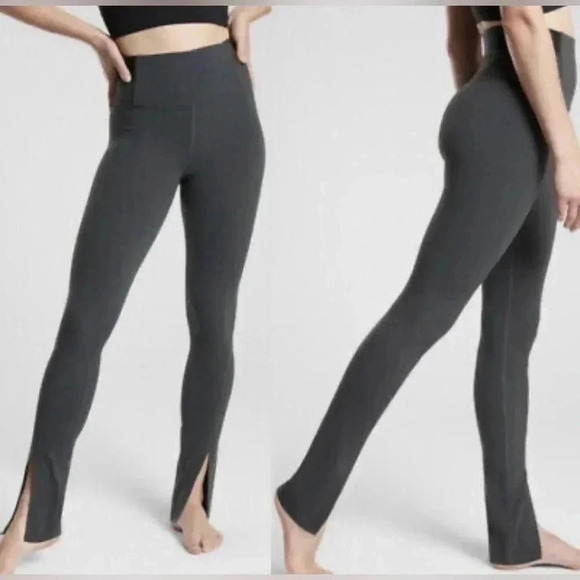 Athleta Pants - Athleta Aura Split Pant Black Olive Women’s Size Small